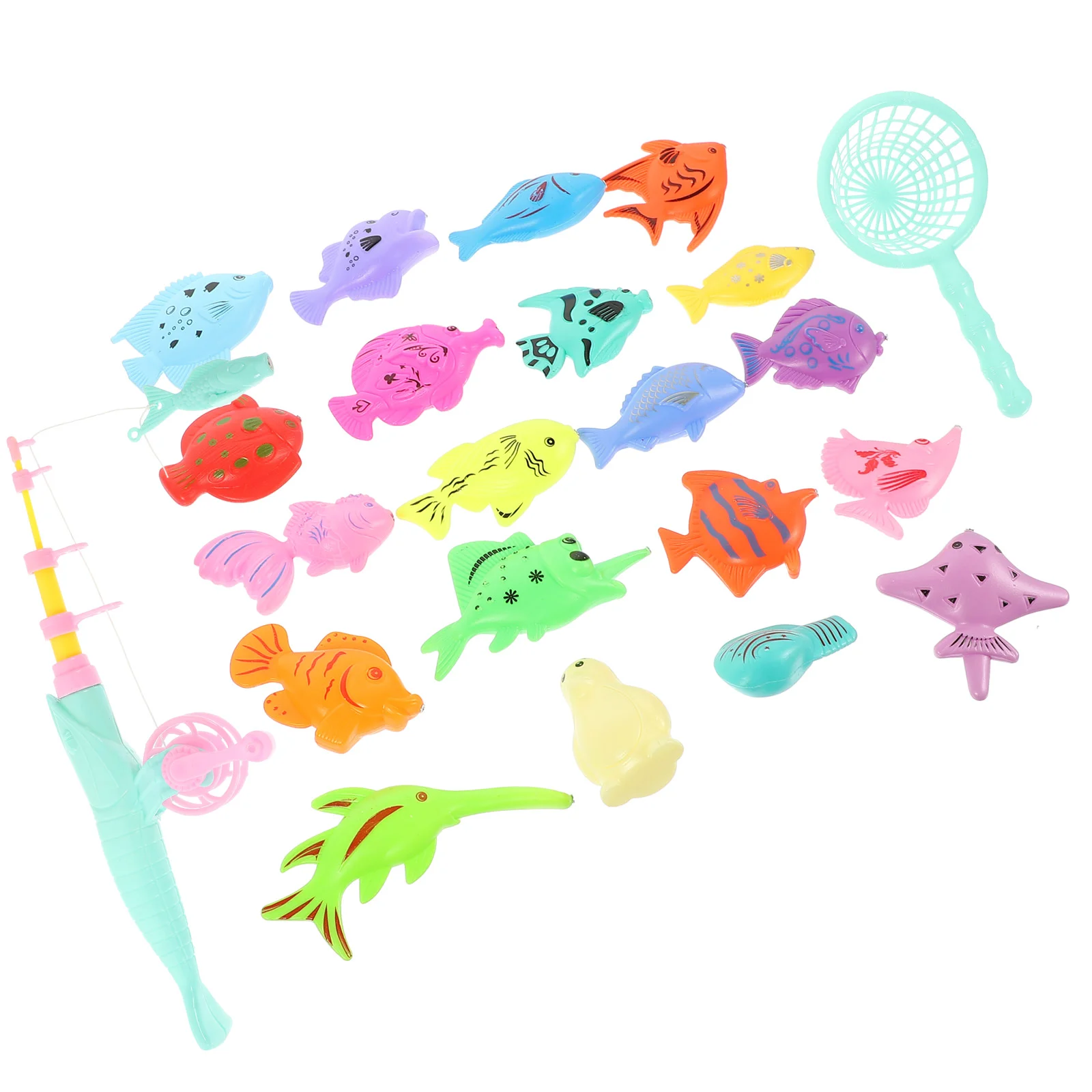 

22pcs Water Toys for Toddlers Baby Magnetic Fishing Game Toys Outdoor Pool Toys