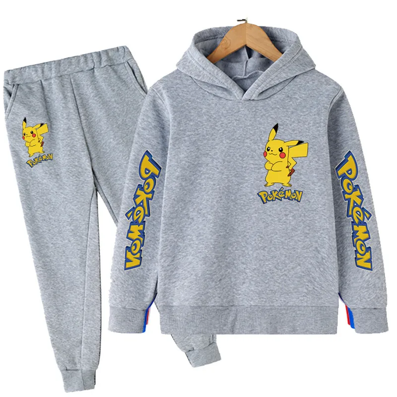 

Girls Pokemon Clothing Set 2 Pieces Pikachu Hoodies Pikachu Outfits