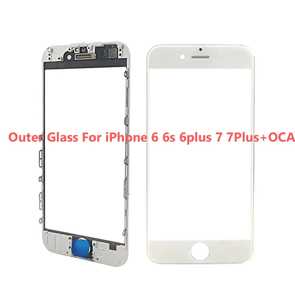 Внешнее стекло + OCA для iPhone 6 6Plus 6s 6splus 7G 7 plus сменный передний внешний экран