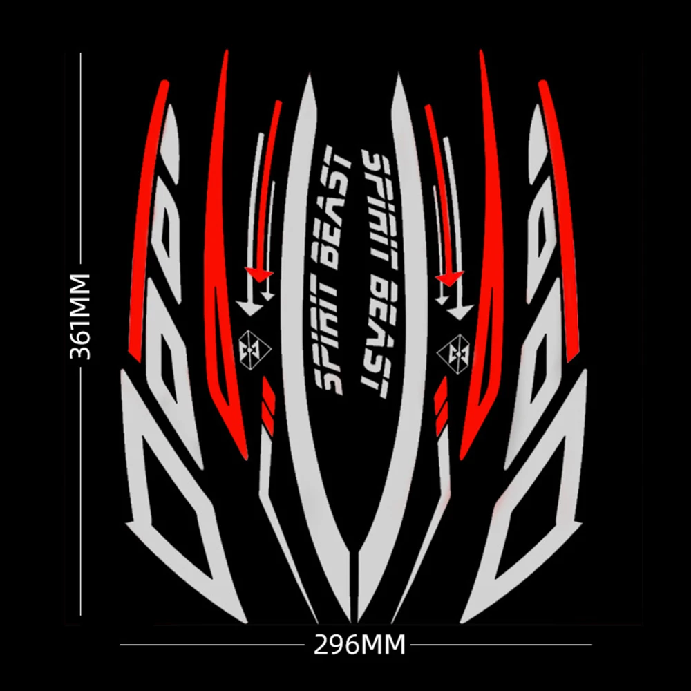 Наклейка на мотоцикл SPIRIT BEAST светоотражающая Водонепроницаемая декоративная
