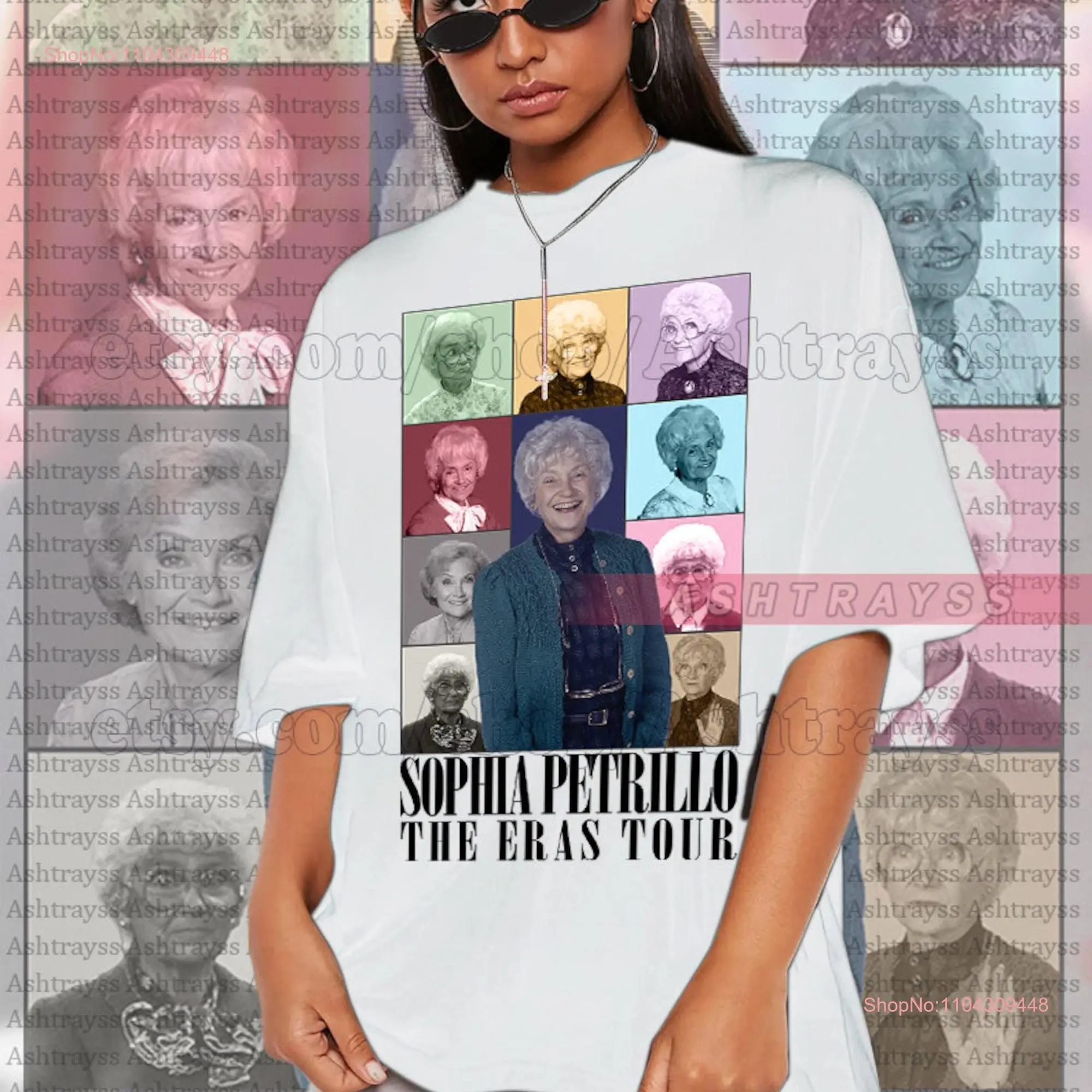 Футболка Sophia Petrillo Estelle Getty The Eras Tour с длинными или короткими рукавами