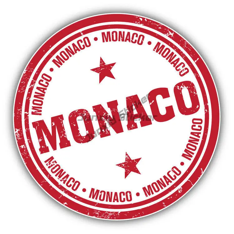 Наклейки на бампер автомобиля Я люблю Монте-Карло Монако