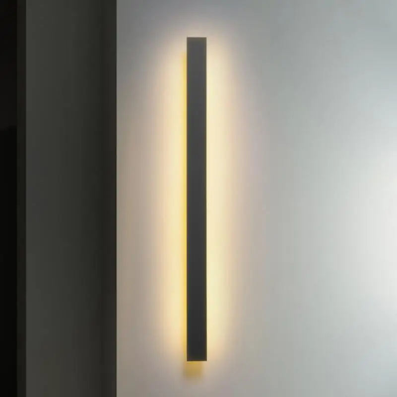 

Wall Sconce Lamp Aluminum Waterproof Villa Background Bedroom Bedside Led Strip Garden Porch Balcony Villa Decor Lighting Newest