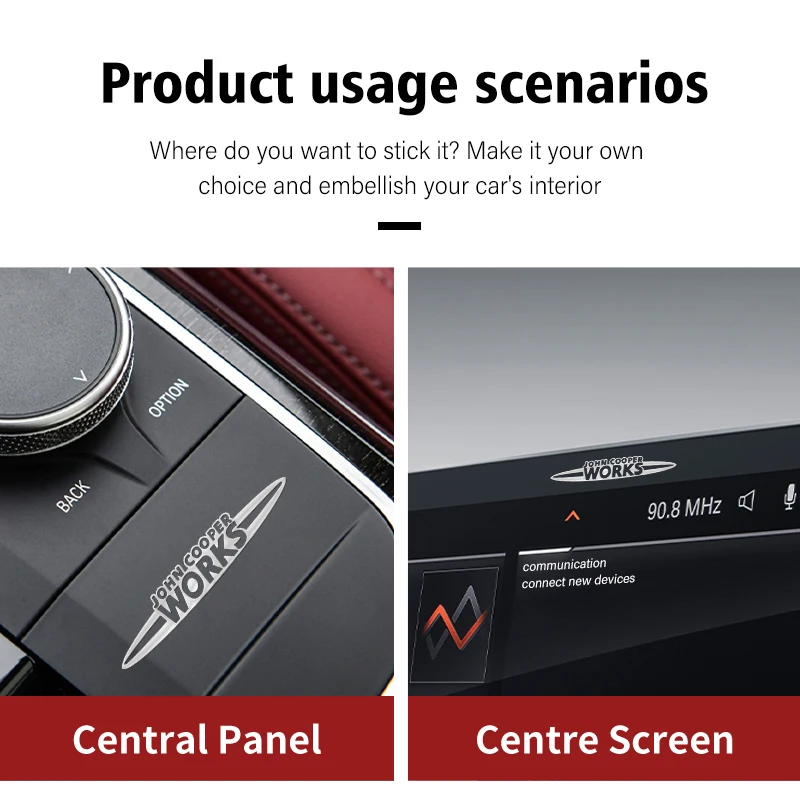 4 шт. металлические наклейки на багажник автомобиля R56 F56 R53 R60