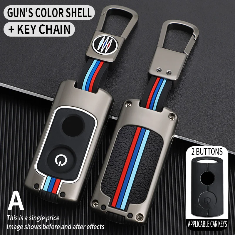 

2 Button Key Case Fob Shell Cover Holder For Yamaha NVX NVX155 XMAX XMAX300 QBIX AEROX JAUNS 2018 2019