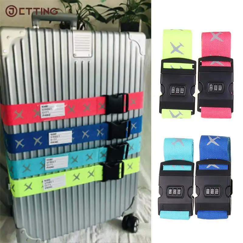 

Travel Luggage Strap Adjustable Password Lock Packing Belt Baggage Secure Lock Anti-theft Luggage Strap Bundling Packing Belt