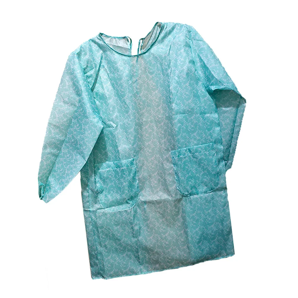 

1Pc Durable Apron with Sleeve Household Waterproof Apron Housework Apron Waterproof Overclothes for Adult (Blue)