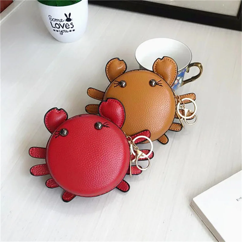 

New Fashion Small Crab Zero Purse Women's Bag Toy Schoolbag Pendant Lipstick Bag Handbag Schoolboy Doll Cute Bag Mini Purse