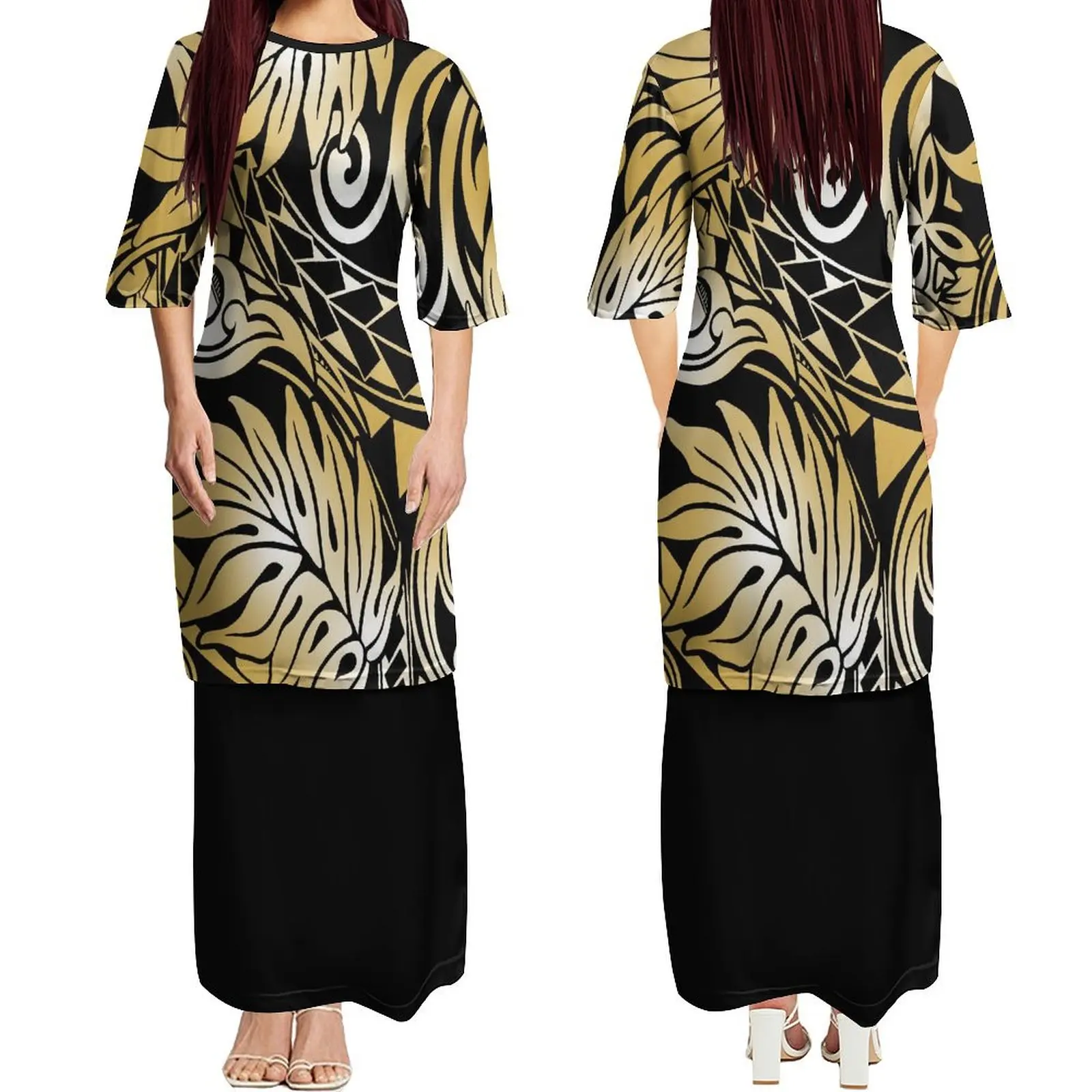 Высококачественное полинезийское женское стандартное Гавайское племя платье с