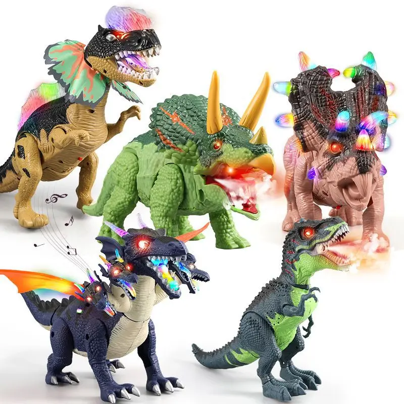 

Glow will call walking dinosaur kids interactive simulation toy electric spray dinosaur toy gift Tyrannosaurus rex will lay eggs