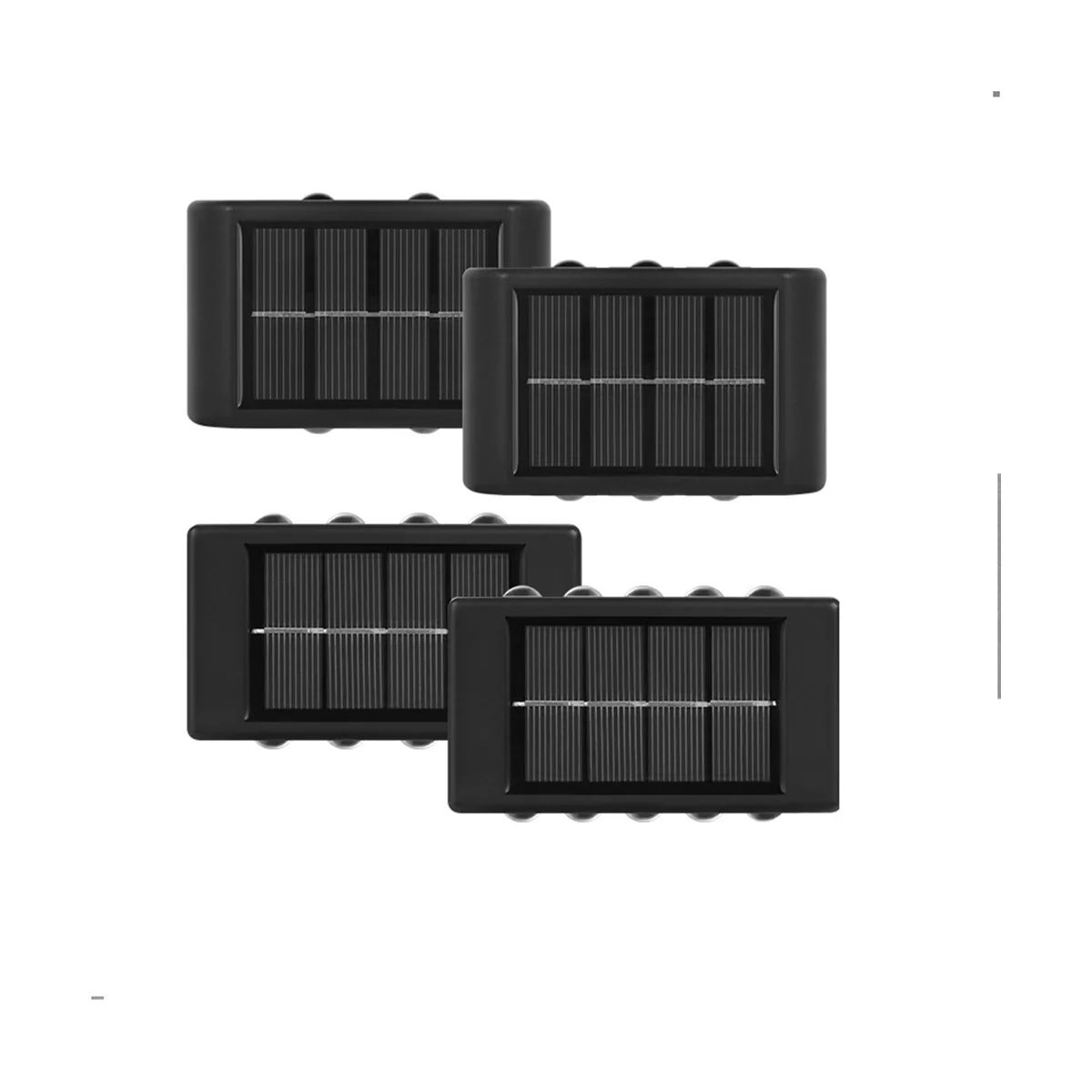 

4Pack Solar Wall Lights Outdoor Waterproof LED Solar Lamp Up and Down Luminous Lighting for Garden Balcony Yard Decor B