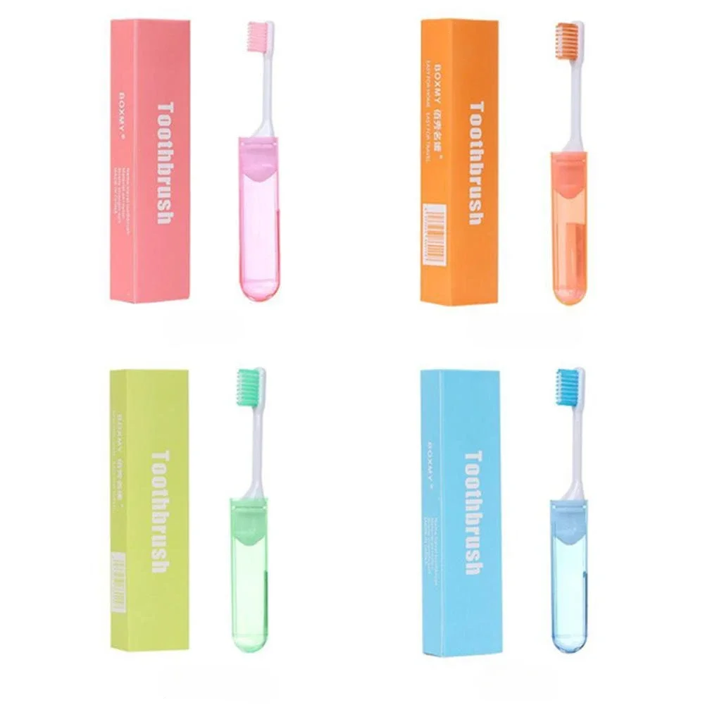 Портативная складная зубная щетка с супермягкой щетиной