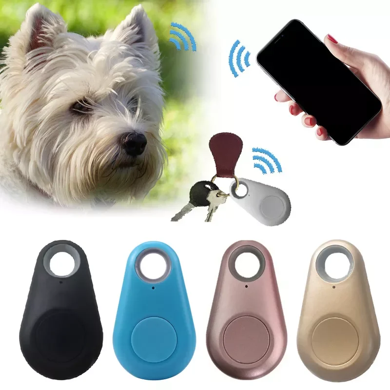 

NEW2022 Pets Smart Mini GPS Tracker Anti-Lost Bluetooth Tracer For Pet Dog Cat Keys Wallet Bag Kids Trackers Finder Equipment