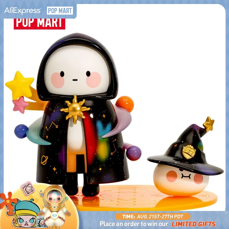 POP MART BOBO and COCO Magician Figurine Collectible Cute Action Kawaii Gift Kid  Plastic Toys Figure