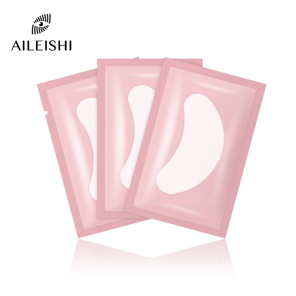 

10/50/100 PCS Eye Pads For Eyelash Extension Under Eye Eyelash Patches Paper Patches Pink Lint free Stickers for False Eyelashes
