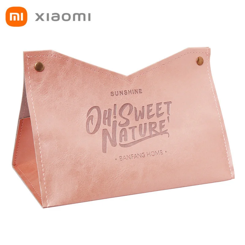 

Кожаная Коробка для салфеток Xiaomi Youpin, кожаная коробка для салфеток для автомобиля, креативная коробка для хранения товаров для умного дома, ...