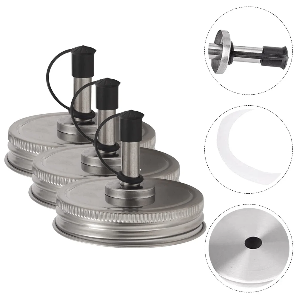 

Jar Lid Spout Oil Mason Bottle Pour Lids Pourer Nozzlevinegar Soy Sauce Pouring Regular Mouth Flipstopper
