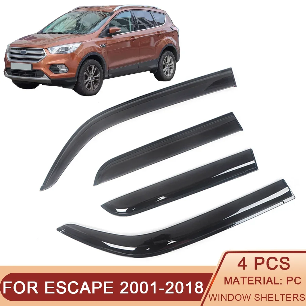 Ветровые дефлекторы для боковых окон Ford Escape 2001-2018 Kuga козырек защиты от дождя