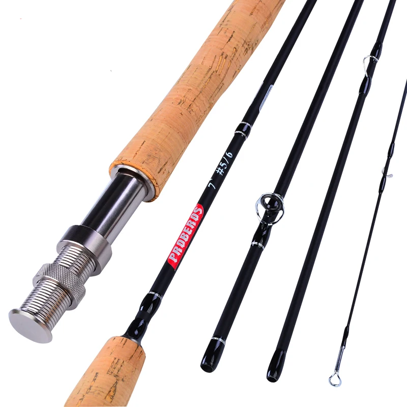 

Goture Fly Fishing Rod 2.1M/7FT 4 Sections Carbon Fiber Ultralight Weight Fly Fishing Rod for Trout Bass Salmon Lake River Pesca