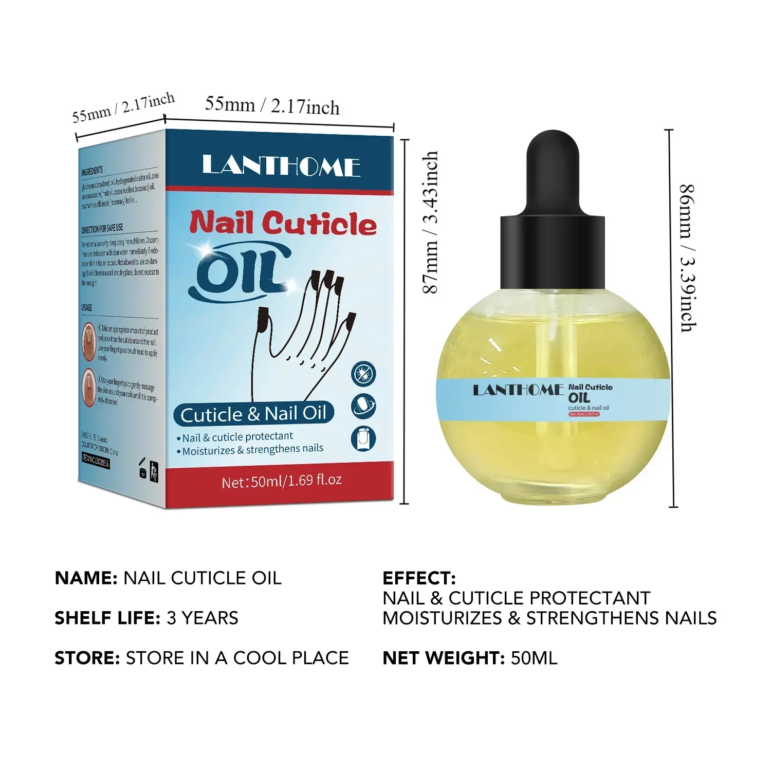 Wzmocnienie paznokci Rozwiązanie odżywcze Naprawa pielęgnacji stóp