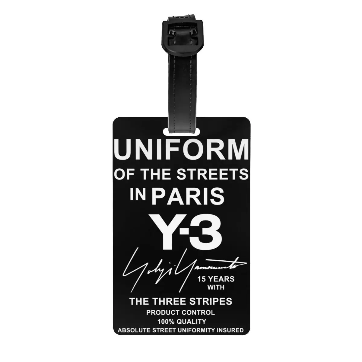 

Yohji Yamamotos Of The Streets In Paris Luggage Tags for Suitcases Funny Baggage Tags Privacy Cover Name ID Card