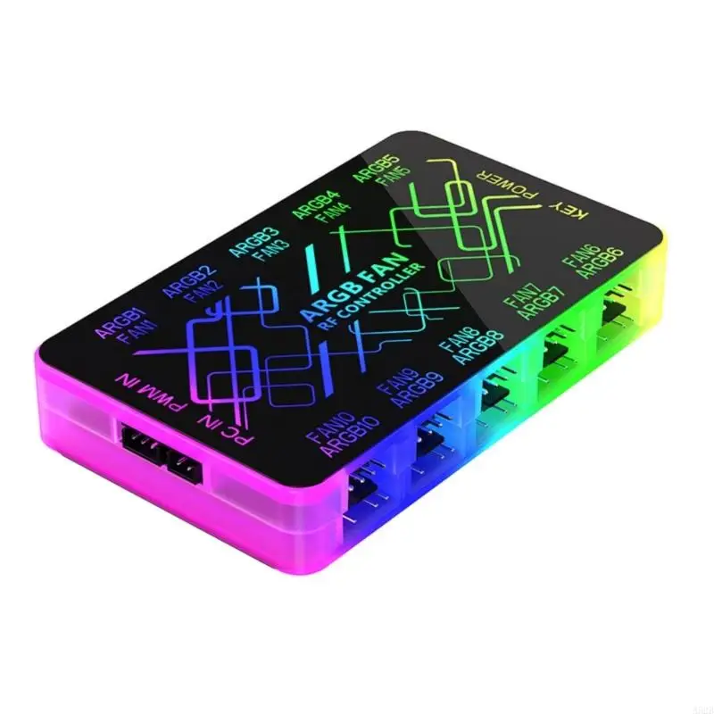 A52B с 1 до 10 12 В/4PIN ШИМ 5 В/3PIN ARGB HUB ADAPTER 2SATA Источник питания