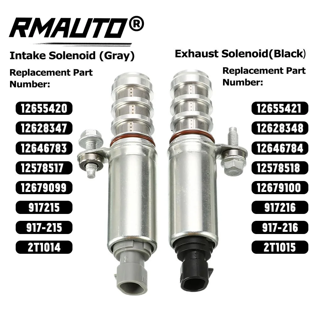 12655420 12655421 New Intake Exhaust Camshaft Actuator Solenoid Valve Kit VVT Oil Control Valve For Chevrolet GMC Buick