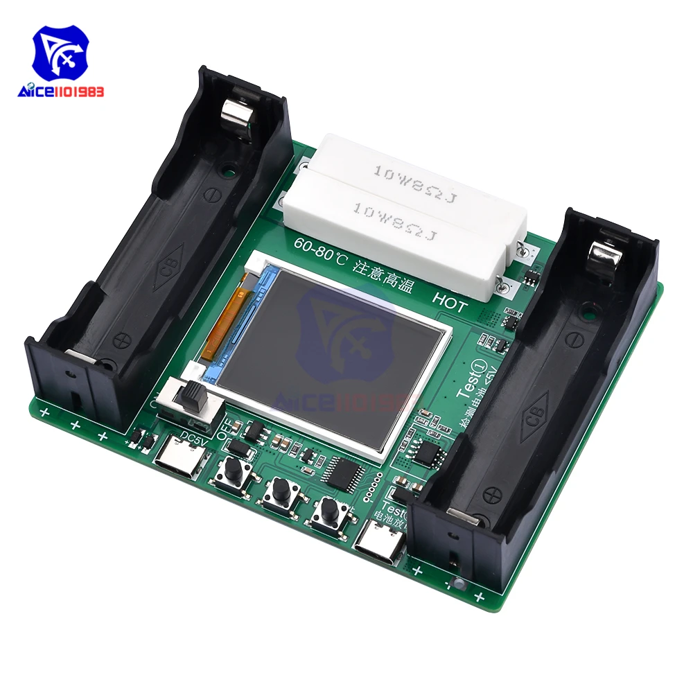 Тестер емкости аккумулятора 18650 модуль мА/ч для литиевого ЖК-дисплей цифровой