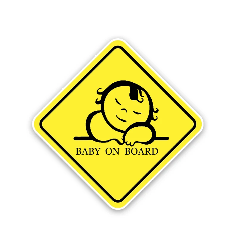 Индивидуальная Настройка, забавная ПВХ наклейка на доску для малыша во сне, автомобильная наклейка 14,5 см * 14,5 см