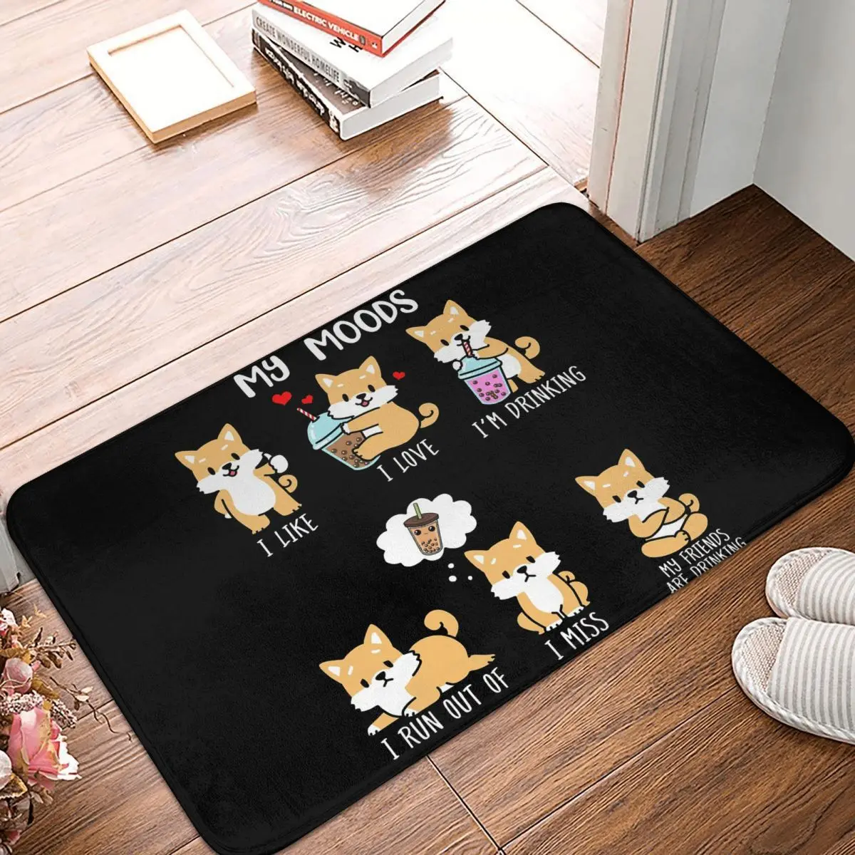 

Пузырьковый чайный коврик для ванной комнаты, Шиба-ину Боба, искусственный кухонный ковер для чайной собаки, ковер для входной двери, домашн...