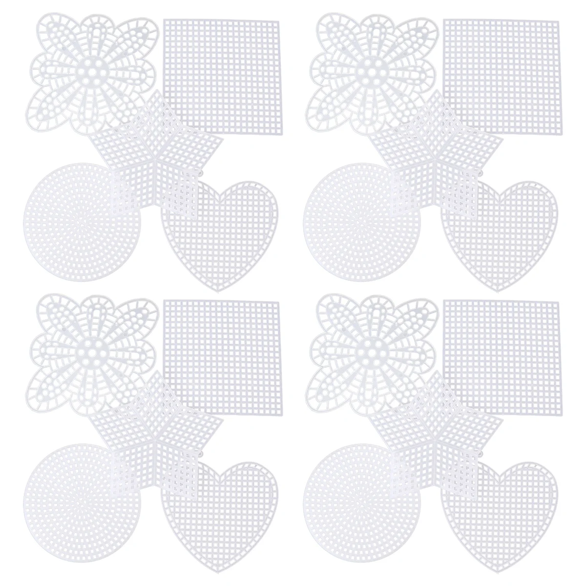 

Canvasmesh Sheets Embroidery Cross Sheetdiy Needlepoint Blankmaking Shapes Clear Canva Crochet Projects Pouch Crafting Set Cloth