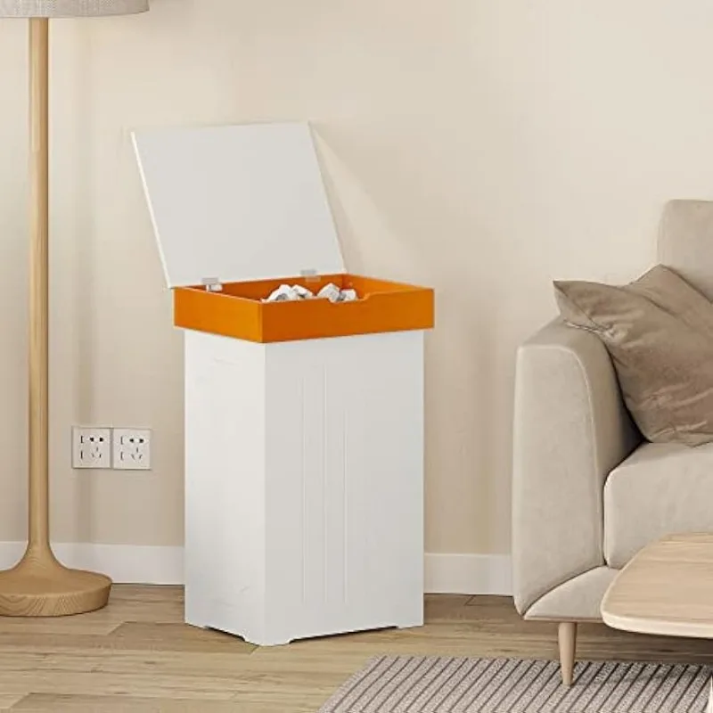 Мусорный шкаф 23 галлона классическое деревянное мусорное ведро отдельно стоящая