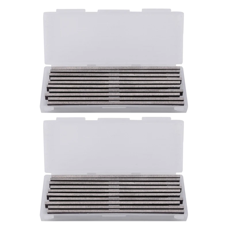 

20Pcs Reversible High Speed Steel Planer Blades 82Mmx5.5Mm For Cutting Soft Hard Woods Ply-Wood Woodworking Power Tool