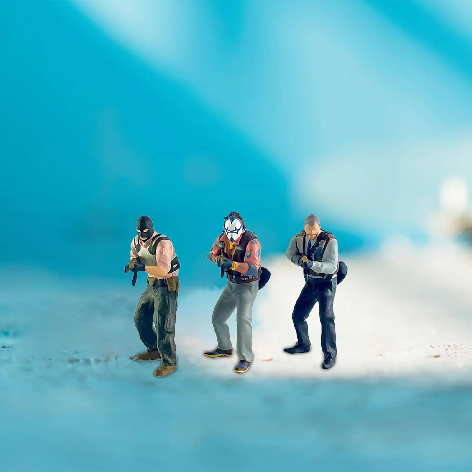 3 шт. масштаб 1/64 фигурки Диона уличные люди мужские полимерные ручная роспись