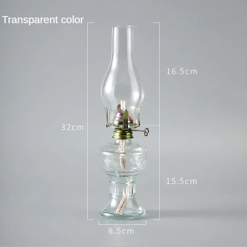 

Стеклянная керосиновая лампа в ретро стиле