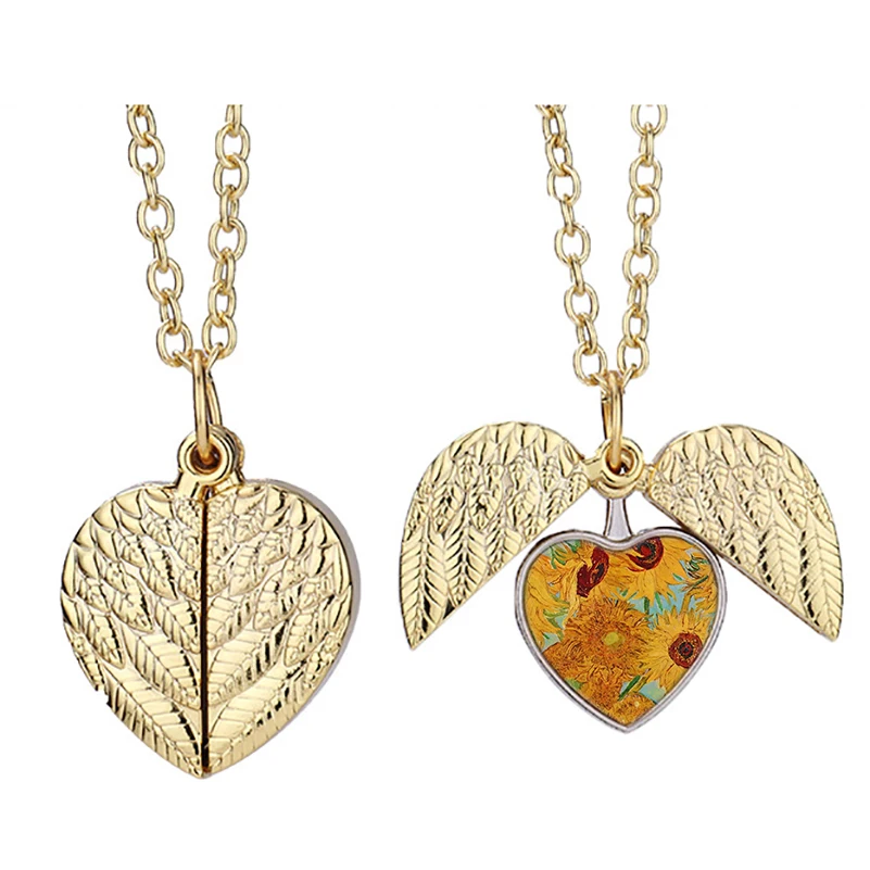 

Vincent Zwr Heart Active Angel Wing Necklace Beautiful Pendant Fashion Jewelry
