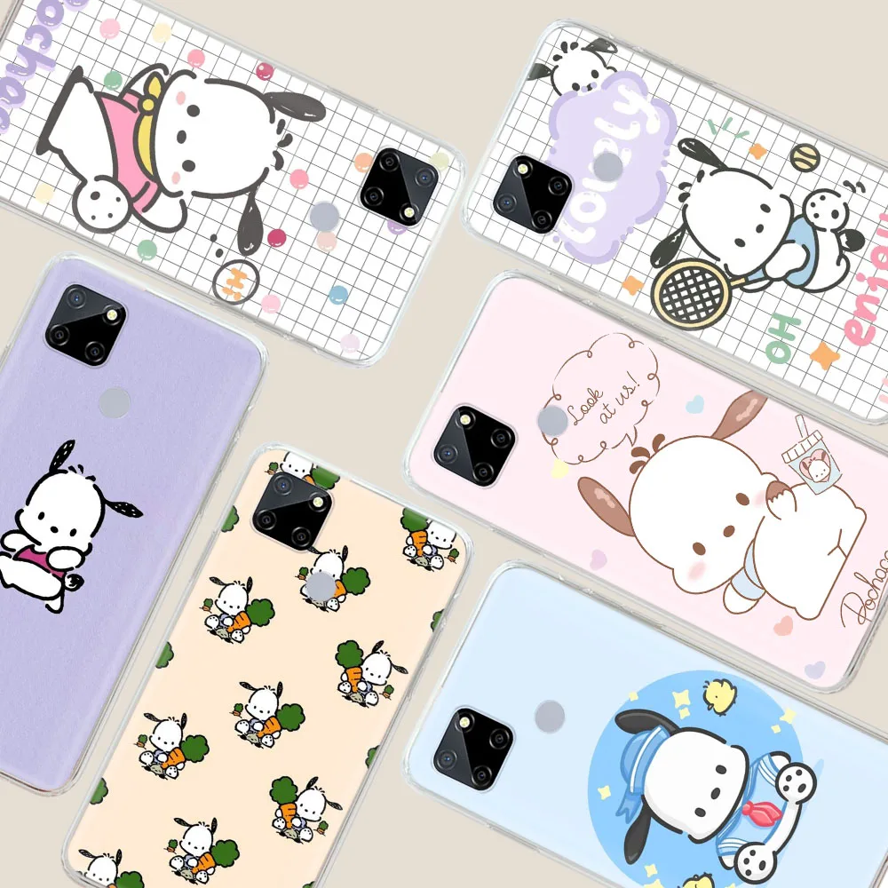 Pochacco Transparent Phone Case for Motorola Moto One Zoom E4 Plus E5 Macro E6 E6S E6I E7 E7I Power Z2 Play Protected Cover