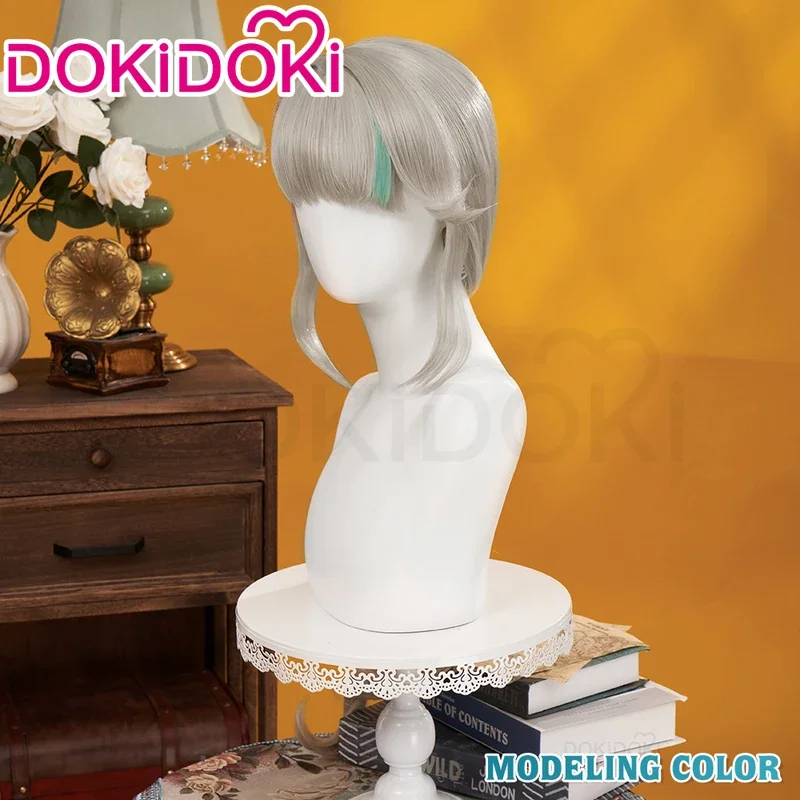 Lyney/парик из лайкры Genshin Impact DokiDoki Фонтейн Lyney парик для косплея с свободными ушами