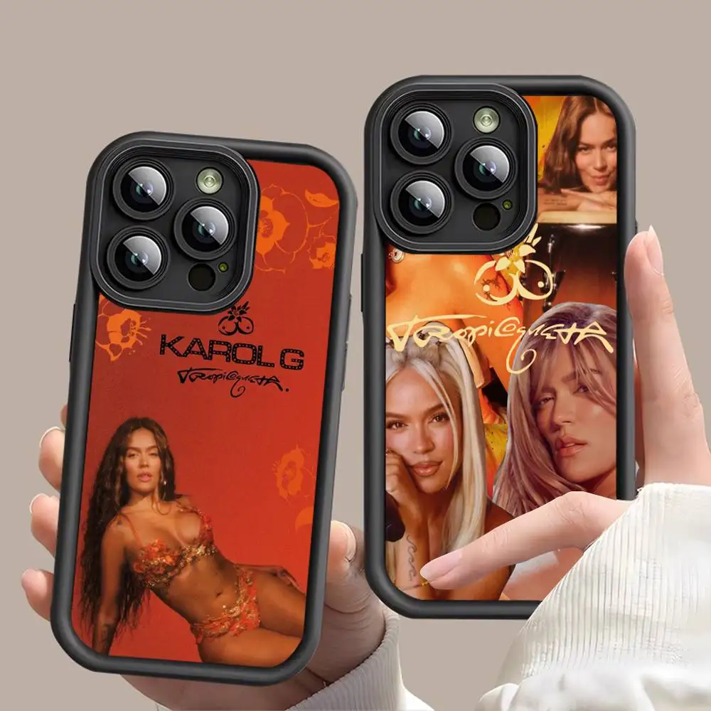 Фото Чехол для телефона K-karol G Tropicoqueta для iPhone 17, 16, 15, 14, 13, 12, 11 Pro Plus Max, мягкий защитный чехол из ТПУ с лестницей, мягкий чехол №1