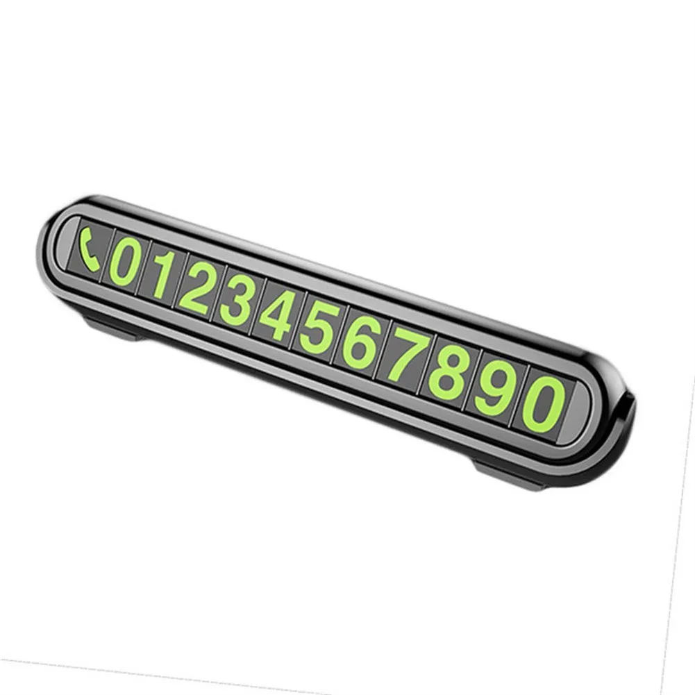 

ABS Temporary Parking Cards Black/White For Car Incense Stick Plate Park