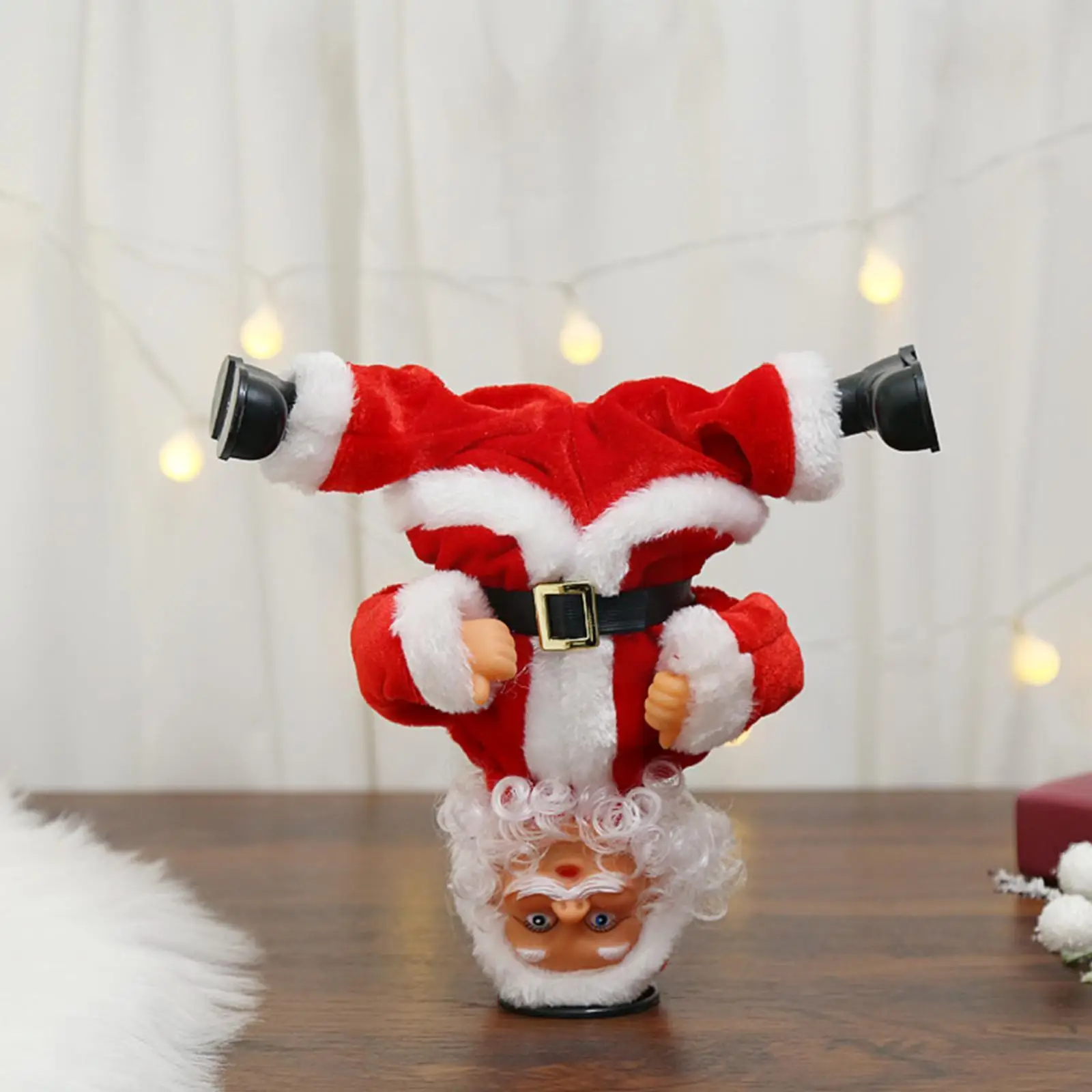 

Электрическая перевернутая уличная танцевальная вращающаяся новогодняя игрушка Санта-Клаус Новая игрушка Кукла Музыкальные игрушки Рожд...