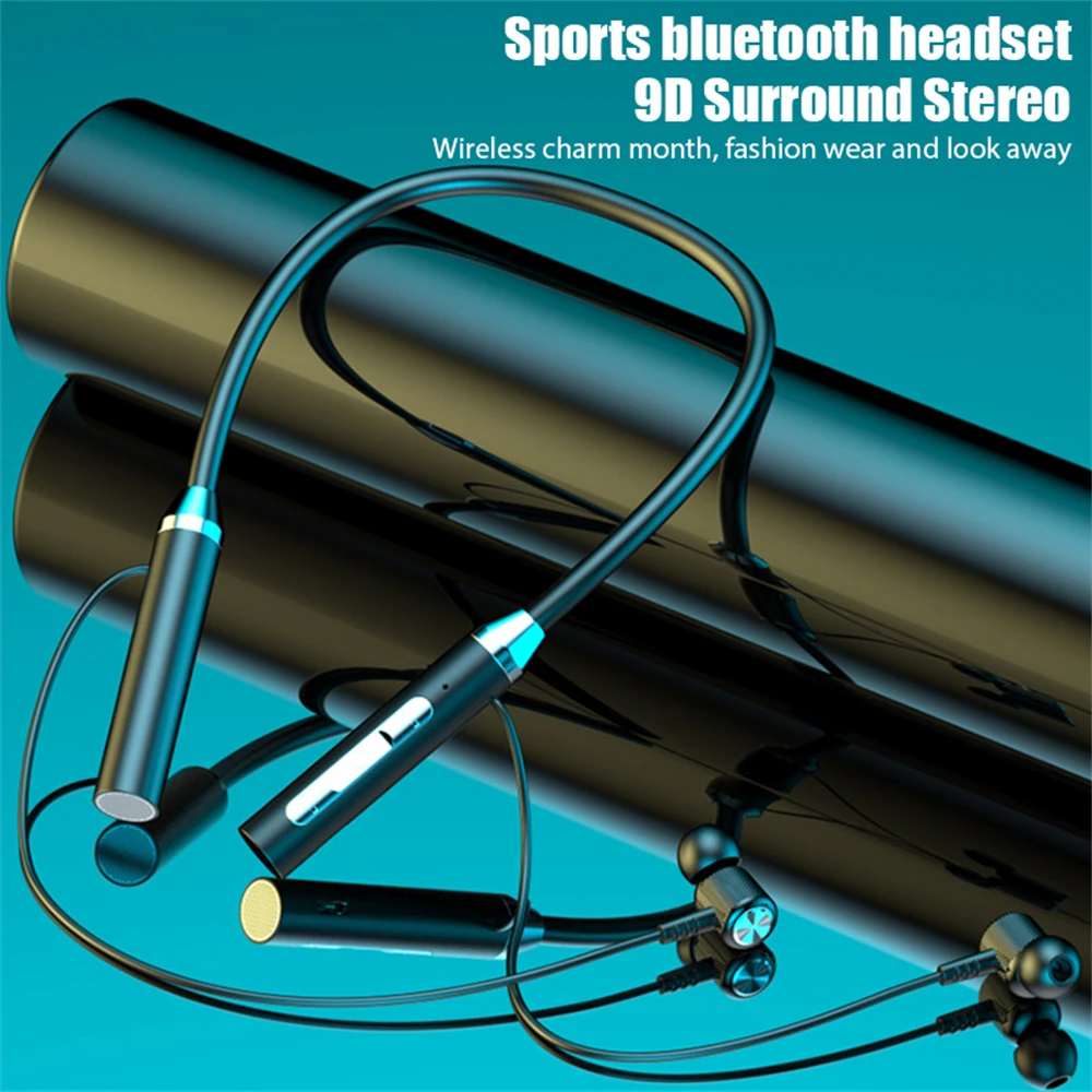 

Fone Bluetooth Earphones Wireless Headphones Magnetic Sport Neckband Neck-hanging TWS Earbuds Wireless Blutooth Headset with Mic