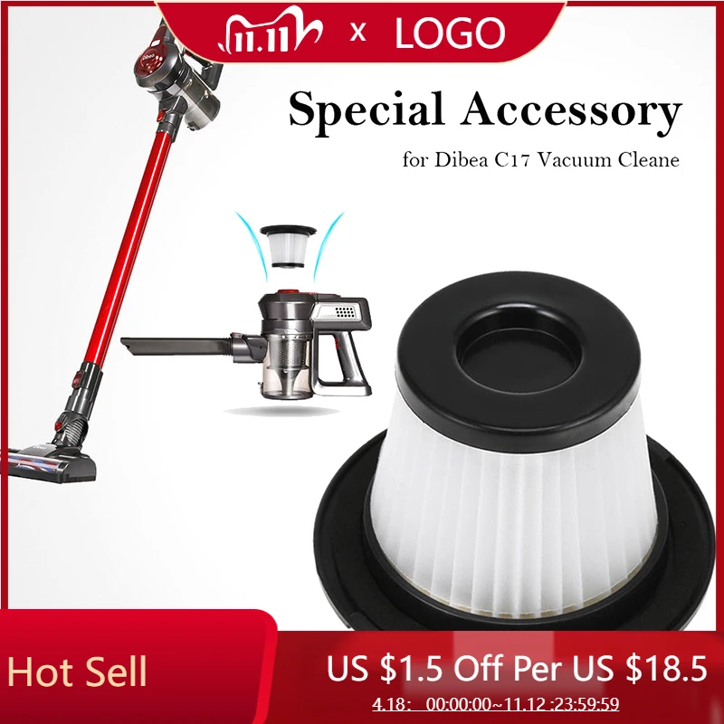 

2pcs Filters Vacuum Cleaner Accessories Replacement Household Cleaning Parts For Dibea C17
