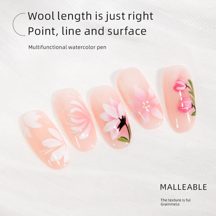 RS Кисть для рисования ногтей акриловые линии ручка в полоску сетка цветок