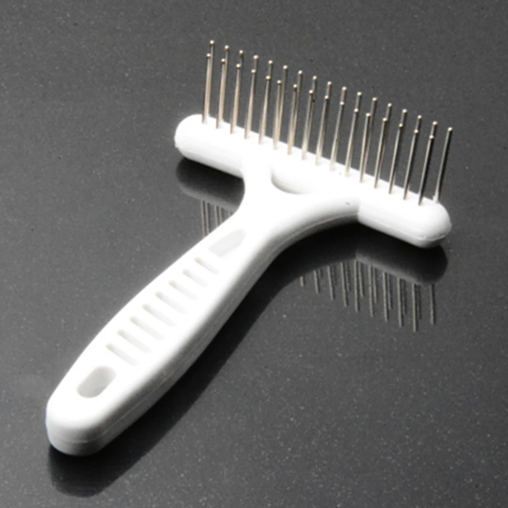 

Двухрядная зубная щетка, принадлежности для домашних питомцев, инструмент для ухода, Массажная щетка для кошек, нескользящая расческа для в...