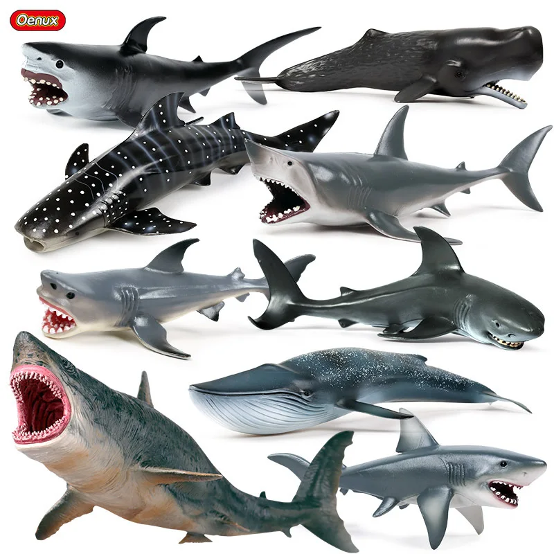 Sea Marine Animal Figures Ocean Creatures Action Models Figurine Whale Ornament Education Cognitive Toy for Boys Girls Kid