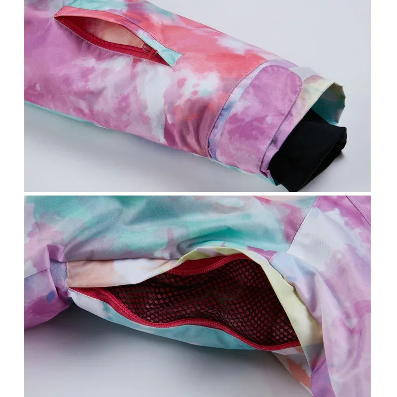 Спортивные водонепроницаемые женские зимние пальто для сноуборда теплые лыжные