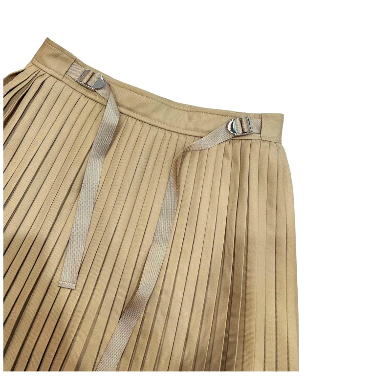 Новинка Высококачественная плиссированная юбка верхняя на ощупь Женская