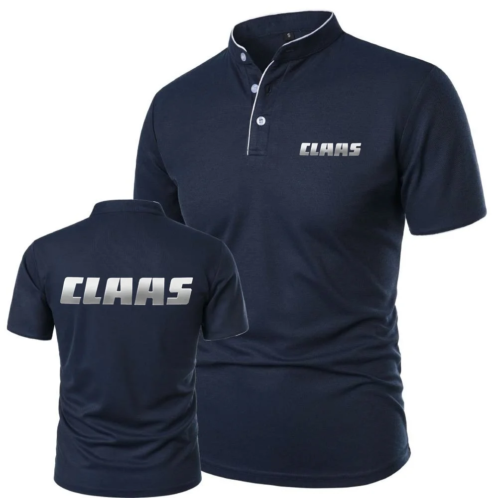 Рубашки поло CLAAS Топы Футболка Легкая сетчатая хлопковая футболка с