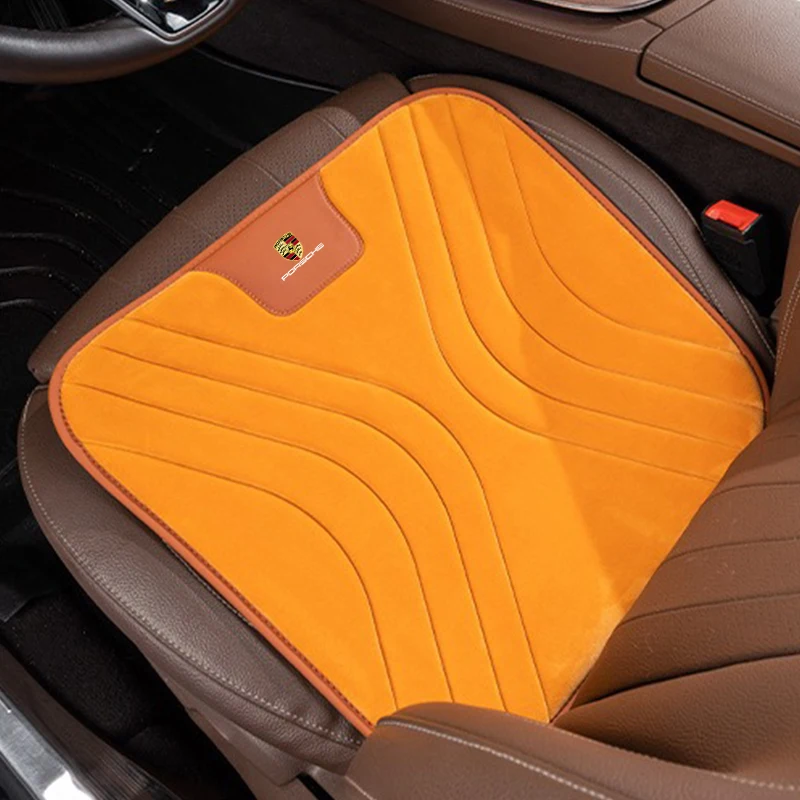 Фото Для Porsche 911 Cayenne Cayman Panamera Macan Taycan Boxster фланелевой чехол для автомобильного сиденья плюшевые подушечки для интерьера автоаксессуары №3